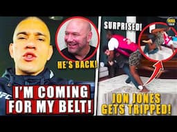 BREAKING! Alex Pereira ANNOUNCES RETURN & VOWS to get his belt back! Jon Jones GETS TRIPPED; Belal