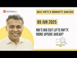 NIFTY & BANK NIFTY Analysis for Tomorrow | Stock Market Outlook | 09 June 2025, Monday
