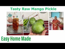Try this Easy Raw Mango & Green Chilli Pickle at Home I SouthIndian Style