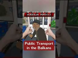 Public transport in the Balkans VS the West #balkan #serbia #memes #funny