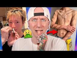 Helix Piercings ROTTED In Her Ear! | Roly