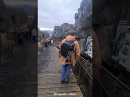 Walk between Europe and America: Tectonic fault Almannagjá