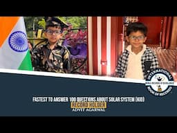 FASTEST TO ANSWER 100 QUESTIONS ABOUT SOLAR SYSTEM (KID)