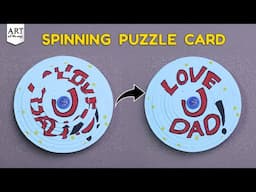 DIY Father’s Day Spinner Puzzle Card | Easy Handmade Card for Dad | Happy Father’s Day Craft