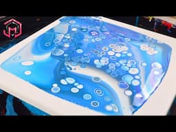 PUERTO RICO! Acrylic Pouring and Fluid Art for Therapy at Home