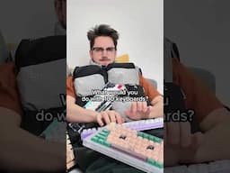 Why is he wearing a keyboard!? 😮#customkeyboard #keyboard #mechanicalkeyboard #viral #fyp