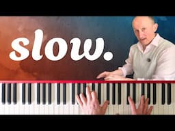 Piano improvisation SLOWED RIGHT DOWN