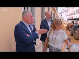 El alcalde supervisa las obras de Teodosio, Dueñas y Sta. Ángela de la Cruz que avanzan a buen ritmo