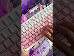 This is the creamiest sakura pink keyboard I've ever typed on | DAREU EK75 PRO #shorts #keyboard
