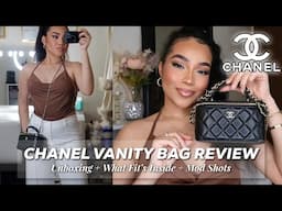CHANEL VANITY BAG UNBOXING REVIEW | What Fits Inside? + Mod Shots