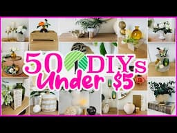 50 DOLLAR TREE DIYS UNDER $5 DOLLARS!
