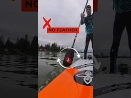 Insights into feathering. 🧐 #paddleboard