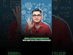 Where to find 5000+ Ai tools together?😮 #deepakbajaj #aitools #ai #informative