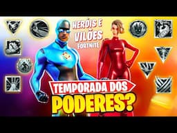 TEMPORADA DOS PODERES E SEM ARMAS NO FORTNITE ? NOVA TEMPORADA DE SUPER HEROI