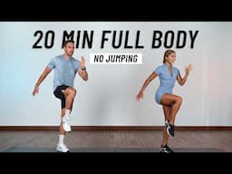 20 Min Full Body Workout - Cardio & Strength - No Jumping, No Equipment, No Repeat