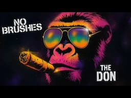 Painting This Gorilla With Just a Stencil | Full Neon Street Art Reveal