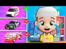 Where Is My Ambulance Song 🚓🚒🚑 | Lights Kids with New Heroes