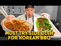 Must try side dish for Korean BBQ! 🍖🔥 (Spicy Korean Green Onion Salad)