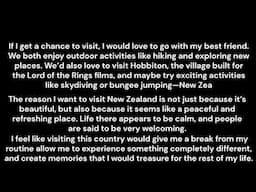 . Describe a foreign country you would like to visit in the futureYou should say:﻿﻿What it is