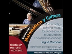 Mathematics beyond music for a conscious interpretation: conversation-concert