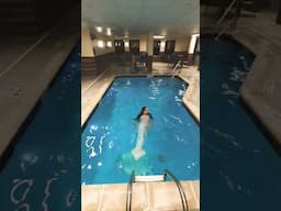 We keep a mermaid in our pool 😎