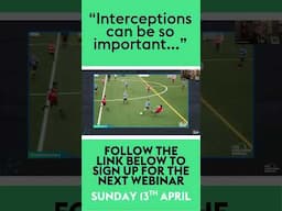 "INTERCEPTIONS CAN BE SO IMPORTANT..." | Webinar Clip ⚽️🗣 #shorts