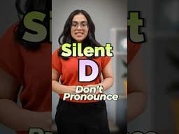 Daily Use English Words Where ‘D’ is Silent – English Pronunciation Tips | Silent Letter Words