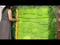 Nature’s Touch: Making a Decoration from Lotus & Banana Leaf 🌸🍃