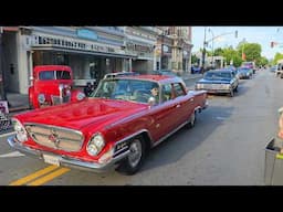 American Graffiti car show Petaluma California parade 100s of classic cars & hot rods old trucks