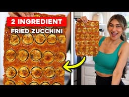 Zero Carb 2 Ingredient Crispy Fried Zucchini!