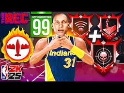 This 6'7 "SHARPSHOOTER" BUILD with 99 3PT is UNSTOPPABLE in the RANDOM REC on NBA 2K25