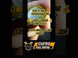 Custo baixo lucros fortes! Vitrificação é assim para quem aplica! #pessoas