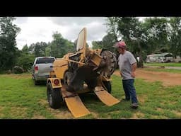 Driveway Prep Grinding Out 3 Big Stumps!