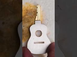 Unlock your crafting skills with this handmade Guitar-shaped key 🔑 #shorts