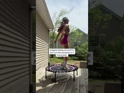 Imagine hating me and I’m just jumping on my mini trampoline from Amazon lol #jump #trampoline #fun