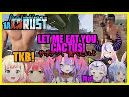 [holoRustS3] Miko's erect nipples, Top bunny Pekora's greed and purple Kusogaki high on Ma (1A)