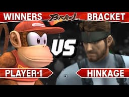 Smash Brawl - Player-1 (Diddy) vs Hinkage (Snake) - SS9 Blue Winners Bracket