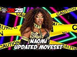WWE 2K25 Naomi Updated Moveset + Superstar Settings