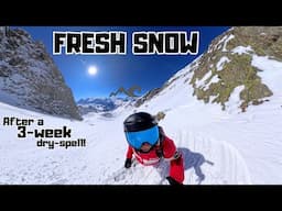 Exploring some great snow in Alpe d'Huez!