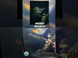 Glowing Mushrooms: Painting Warm Light on Mossy Branches