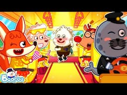 Wheels on the Rich Shool Bus🚌 Rich Friends Are Kind to Poor Bearee🤗 Be a Good Kid | Bearee Kids Show