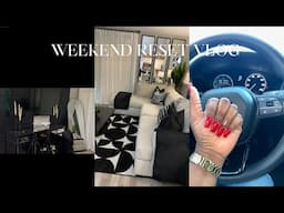 WEEKEND RESET VLOG | CLEANING UP + RUNNING ERANDS + DECORATE WITH ME