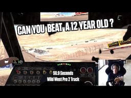 First Day Driving a Pro 2 Truck in iRacing | 12-Year-Old Drops a 50.9 at Wild West Motorsports  🏁🔥