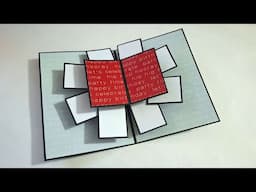 DIY Pop up card // cards for scrapbook // how to make popup card for scrapbook