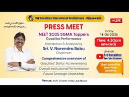 PRESS MEET & NEET 2025 SGMA TOPPERS