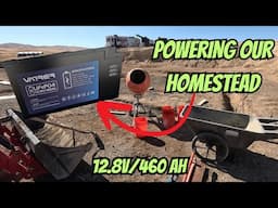 OFF GRID HOMESTEAD /  LIVING OFF A 460AH VATRER BATTERY / WELDING OFF LITHIUM BATTERY?