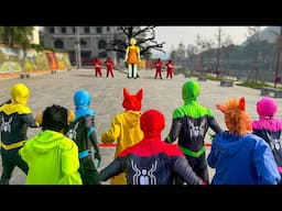 What If 5 Spider-Man Bros In 1 House..? || SPIDER-MAN in SQUID GAME Full Story (Funny Live)
