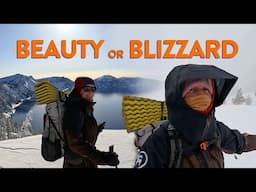 Epic Ski Adventure: Circumnavigating Crater Lake on Skis!