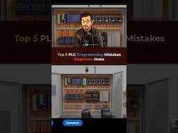 Top 5 PLC Programming Mistakes Beginners Make#plc #plctraining #automation #shorts