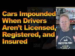 Cars Impounded When Drivers Aren’t Licensed, Registered, and Insured